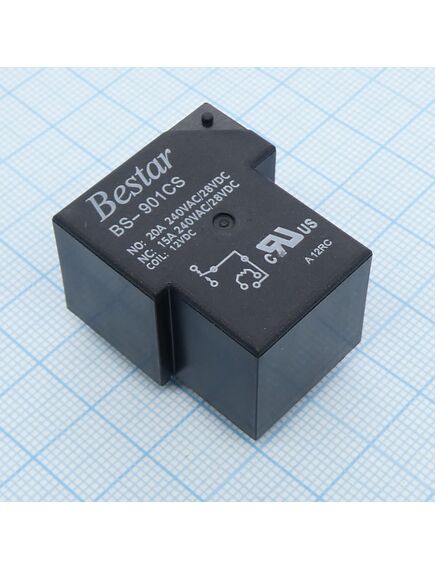 BS-901CS-12VDC, сигнальное реле 20а spst (один полюс-одно направление) катушка 12в