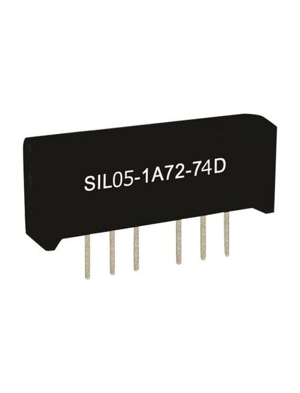 SIL05-1A31-71L, реле герконовое sil 5 v dc, 2 a 500 v