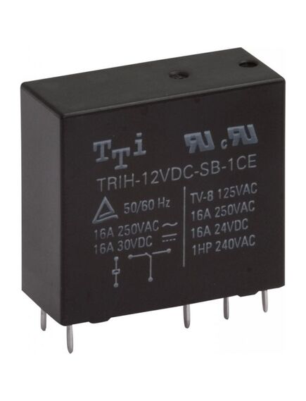 TRIH-24VDC-SD-1CH-R, миниатюрное 24vdc, 10а, 1переключение