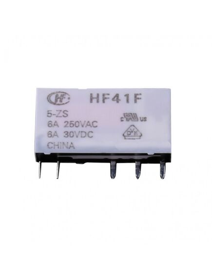 HF41F/5-ZST, сверхминиатюрное силовое реле серия hf41f spdt (одна контактная группа-два направления) катушка 5в