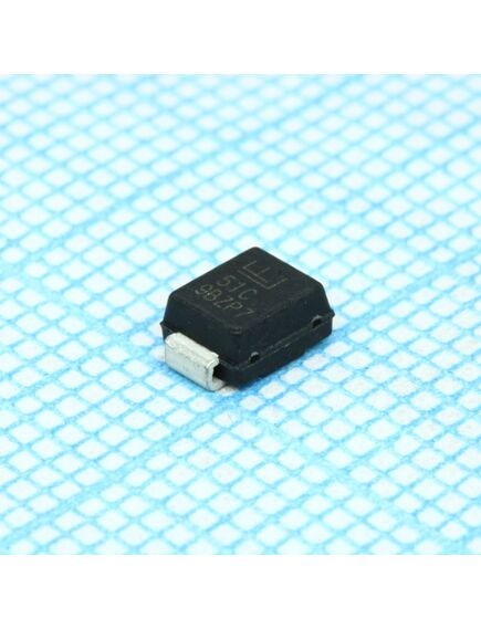 P6SMB51CA, диод защитный 43.6в включение 70.1в ограничение для поверхностного монтажа