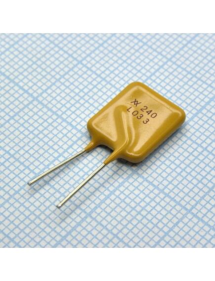 LVR033S, самовосстанавливающийся предохранитель ptc 0.33a 240v 1.24om -40c...+85c прямые выводы