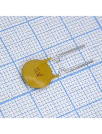 RXEF075, самовосстанавливающийся предохранитель ptc 0.75a(hold) 1.5a(trip) 72v 40a 0.92w 6.3s 0.25ohm, радиальные выводы, 10.2 x 3 x 15.2mm, россыпью