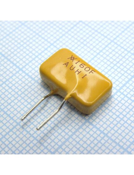 TRF600-160, самовосстанавливающийся предохранитель ptc 0.16a(hold) 0.32a(trip) 600vac 250vdc 2.2w 18s 4ohm radial 16 x 6 x 10mm bag