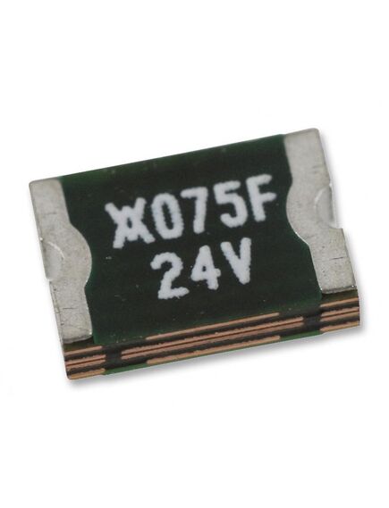 miniSMDC125F/16-2, предохранитель восстанавливаемый (ptc) 1.25a(удержание) 2.5a(отключение) 16в постоянного тока 100a 0.8вт 0.4сек 0.05ом для поверхностного монтажа 1812 лента на катушке автомобильного применения