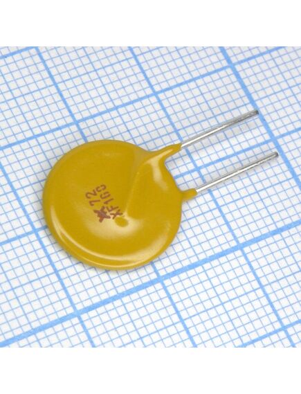 RXEF160, самовосстанавливающийся предохранитель ptc 1.6a(hold) 3.2a(trip) 72v 40a 1.9w 11.4s 0.09ohm, радиальные выводы, 16.3 x 3 x 20.8mm, россыпью