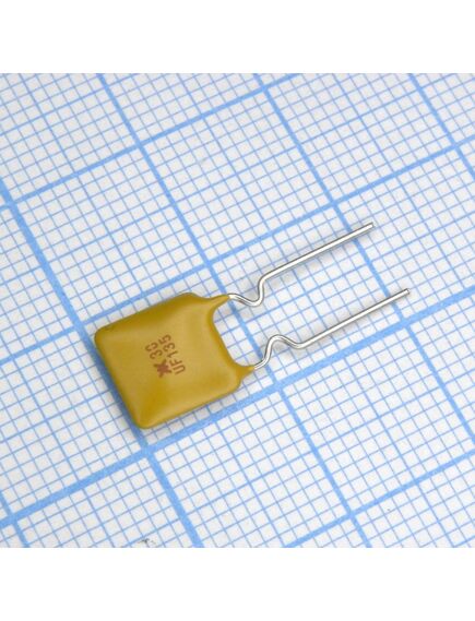 RUEF135-2, самовосстанавливающийся предохранитель ptc 1.35a(hold) 2.7a(trip) 30v 100a 0.8w 7.3s 0.04ohm radial 8.9 x 3 x 13.5mm
