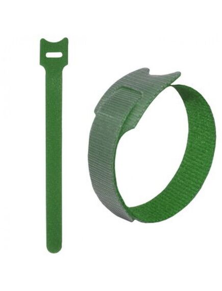 Липучка 150Х12 ММ, зеленый (100шт), хомут-липучка 150х12 мм, зеленый (упаковка 100шт)