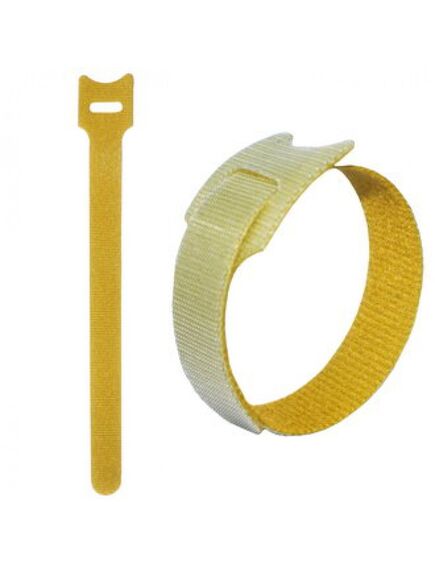 Липучка 150Х12 ММ, желтый (100шт), хомут-липучка 150х12 мм, желтый (упаковка 100шт)
