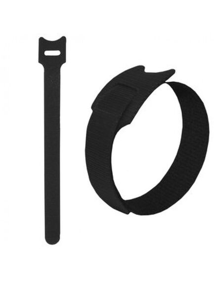 Липучка 150Х12 ММ, черный (100шт), хомут-липучка 150х12 мм, черный (упаковка 100шт)