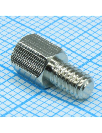 H-L0600-1200-5-04-1N1W, стойка латунная для печатной платы, шестигранная, м4, 6мм, отверстие- винт