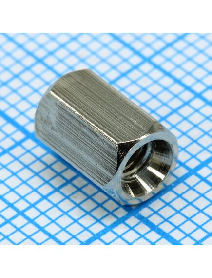 H-L0800-0600-5-03-2N, стойка латунная для печатной платы, шестигранная, м3, 8мм, отверстие-отверстие