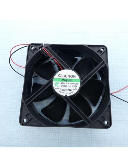 MEC0381V2-000U-A99, вентилятор 12в 120x38 v 2600об/мин 197м3/час, 44дб
