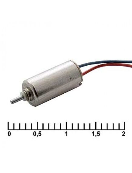 QX- 5A 1.3V, микродвигатель 1,3v 10х5,1мм вал 0,8х2,2мм