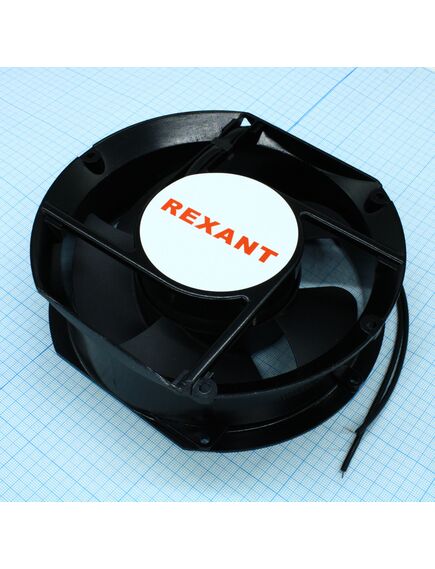 RX 172x163x51HBL 220VAC (RQA), вентилятор 220в ac, 2500об/мин., 172х150х50мм 253.5м3/час, 5 лопастей, подшипник качения, тип вывода - провод