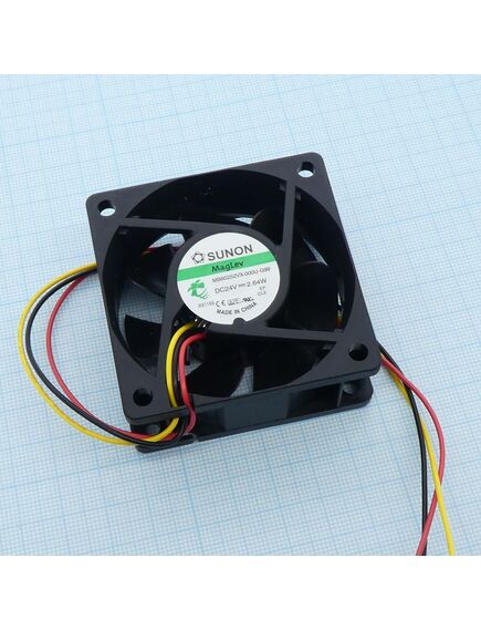 MB60252VX-000U-G99, вентилятор 24в 60x25 v 5200об/мин 45,8м3/час, 36,5дб, сигнальный провод (recommended replacement: mf60252vx-1000u-g99)