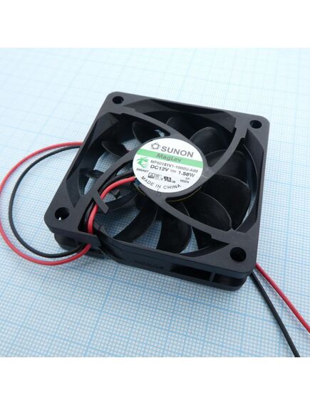 MF60151V1-1000U-A99, вентилятор 12в 60х60х15мм, v 4700об/мин 44,62м3/час, 34,2дб