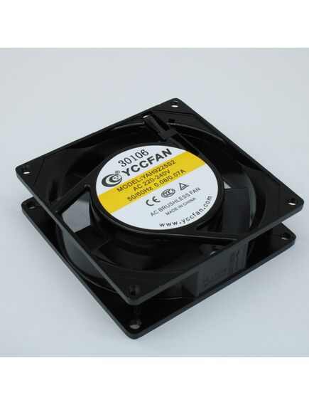 YAH9225S2, вентилятор 220в ac, 14.9w, 2500об/мин., 92x92х25мм, 50.7 м3/час, 32 дб, подшипник скольжения, тип вывода - терминал