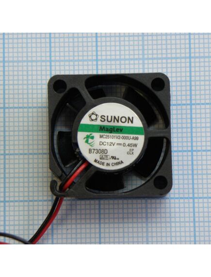 MC25101V2-000U-A99, вентилятор 12в 25х25x10мм v 10000об/мин 5м3/час, 16дб (recommended replacement: mf25101v2-1000u-a99)