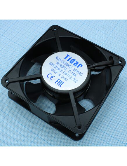 RQA 12038HST 220VAC, вентилятор 220в ac, 2650об/мин, 120x120x38, 152.1м3/час, 42дб, подшипник скольжения, тип вывода - клемма