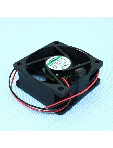 MF60251V2-1000U-A99, вентилятор 12в 60х60х25мм v 3800об/мин 32,7m3/h 22дб