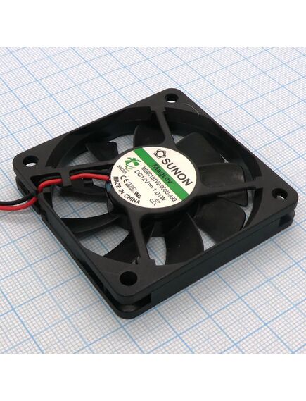 MB60101V2-000U-A99, вентилятор 12в 60х60x10мм v 3500об/мин 23,1м3/час, 25дб (recommended replacement: mf60101v2-1000u-a99)