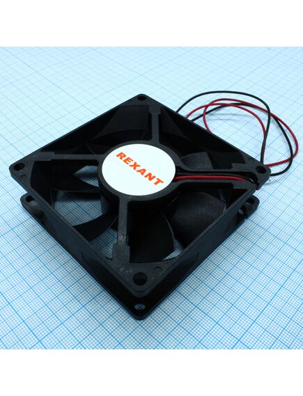 RX 8025MS 24VDC, вентилятор 24в 80х80х25 s 2600 об/мин., 55.9м3/час, 30дб, подшипник скольжения, тип вывода - провод