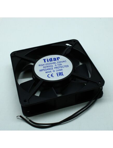 RQA 12025HBL 220VAC, вентилятор 220в ac, 2500об/мин., 120х120х25мм, 64.6 м3/час, 37 дб, подшипник качения, тип вывода - провод