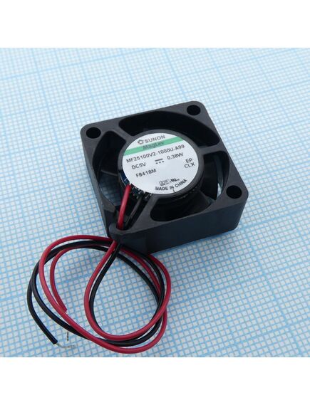 MF25100V2-1000U-A99, вентилятор 5в 25x10 v 9800об/мин 5.1м3/час, 16дб, подшипник vapo