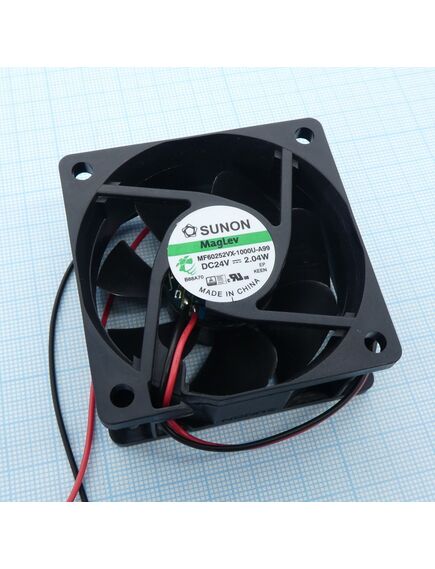 MF60252VX-1000U-A99, вентилятор 24в 60x25 v 5200об/мин 45,63м3/час, 27дб, подшипник vapo
