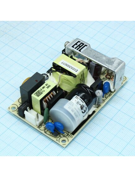 EPS-35-12, ac-dc, 36вт, вход 85…264v ac, 47…63гц /120…370в dc, выход 12в/3a, рег. вых 10.8…13.5в, изоляция 3000в ac, открытая плата 76.2х50.8х24мм, -30…+70°с