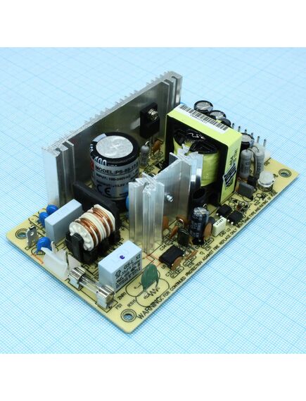 PS-65-13.5, ac-dc, 65вт, выход 13.5/5,4a, рег. вых=±10%uном, вход 85…264v ac, 47…440гц /120…370в dc, изоляция 3000в ac, открытая плата 127х76х40мм, -10…+60°с