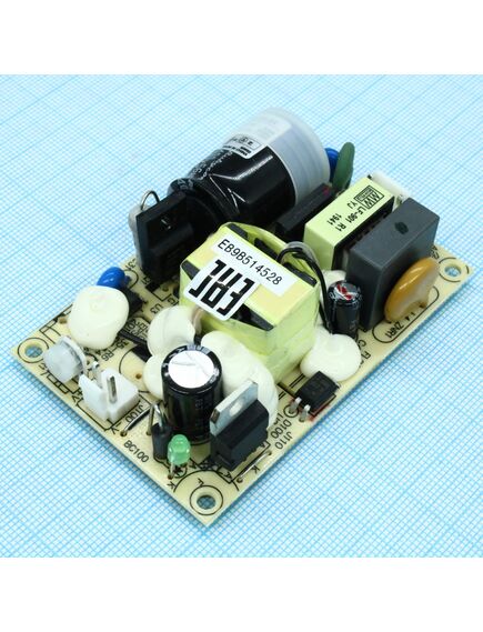 EPS-25-24, ac-dc, 25вт, вход 85…264v ac, 47…63гц /120…370в dc, выход 24в/1.05a, рег. вых 21.6…27в, изоляция 3000в ac, открытая плата 76.2х50.8х24мм, -30…+70°с