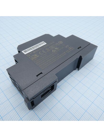 HDR-15-5, ac-dc, 12вт, вход 85...264 в ac 47...63гц/120...370в dc, выход 5в/2.4а, изоляция 3000в ac, в кожухе на din-рейку, 17.5х90х54.5мм, -30...+70°с, изображение 2