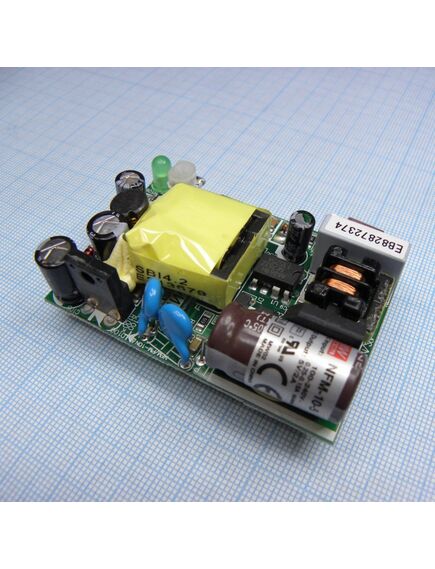 NFM-10-5, ac-dc, 10 вт, вход 85...264в ас 47...440 гц, 120...370в dc, выход 5в/2а, рег. вых=±10%uном, изоляция 4000в ас, на плате 65х45х22мм, -20...+70°с