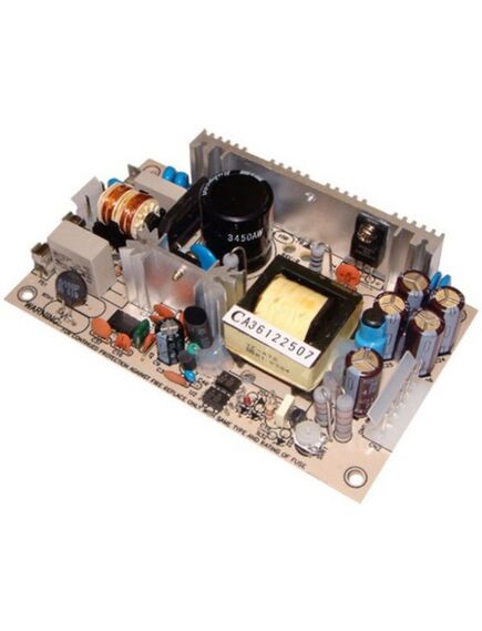 PS-45-12, ac-dc, 45вт, выход 12в/3.7a, рег. вых=±10%,вход 85…264v ac, 47…440гц /120…370в dc, uном, изоляция 3000в ac, открытая плата 127х76х30мм, -10…+60°с