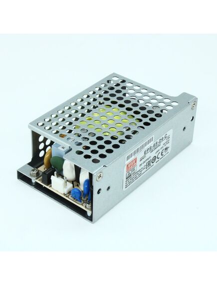 EPS-65-24-C, ac-dc, 65вт, вход 85…264v ac, 47…63гц /120…370в dc, выход 24в/2.71a, рег. вых 21.6…27в, изоляция 3000в ac, в кожухе 103.4х62х37мм, -30…+70°с