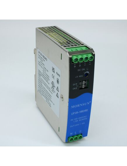 LIF120-10B24R2, преобразователь ac-dc на din-рейку 120вт, выход 24в/5a