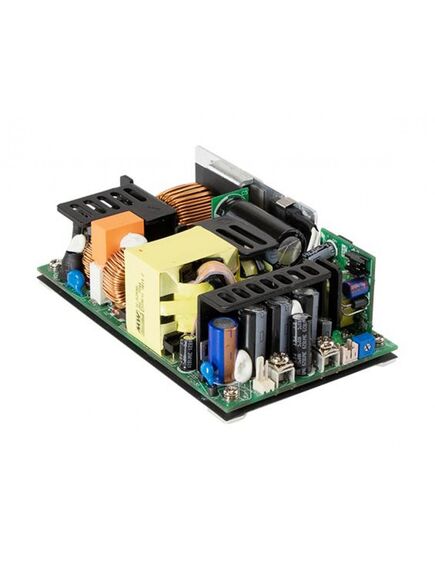 RPS-500-24, ac-dc med, 499.2вт (321.6 вт без обдува), вход 80…264v ac, 47…63гц / 113…370v dc, выход 24в/20.8a, рег.вых 22.8…25.2в, изоляция 4000v ac, открытая плата 127x76.2x40мм, -30…+70°с