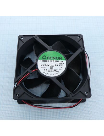 PMD2412PMB2-A(2).GN, вентилятор 24в 120x38 b 3800 об/мин, 288.82м3/час, 51дб, подшипник качения
