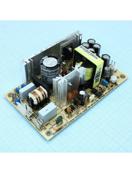 PS-65-5, ac-dc, 65вт, выход 5в/13,8a, рег. вых=±10%uном, вход 85…264v ac, 47…440гц /120…370в dc, изоляция 3000в ac, открытая плата 127х76х40мм, -10…+60°с