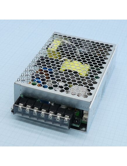 HRP-150-12, ac-dc, 150вт, вход 85…264v ac, 47…63гц /120…370в dc, выход 12в/0…13a, рег. вых=±15%uном, изоляция 3000в ac, в кожухе 159х97х38мм, -30…+70°с, c корректором коэф. мощности