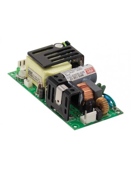RPS-120-12, ac-dc, med, 120вт, вход 80…264v ac, 47…63гц /113…370в dc, выход 12в/10a, изоляция 4000в ac, открытая плата, 103.4х62х40мм, -30…+70°с