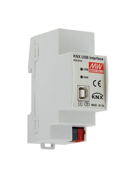 KSI-01U, конвертор интерфейса knx-usb, ip20, 21-30вdc, 36x90x71мм, din, -5…+45°с