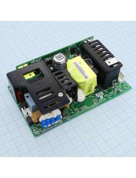 RPS-160-48, ac-dc, med, 161вт, вход 90…264в ac 47…63 гц, 127…370b dc, выход 48в/0…3.25а, рег. вых. ±10%uном, изоляция 4000в ac, на плате 127х76.2х33мм, -20…+70°с, с корректором коэф. мощности