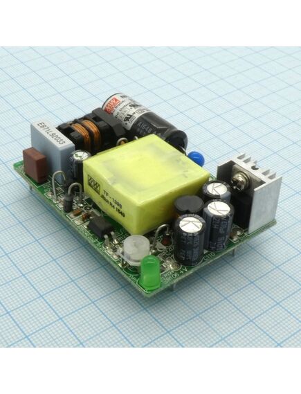 NFM-15-5, ac-dc, 15 вт, вход 85...264в ас 47...440 гц, 120...370в dc, выход 5в/3а, рег. вых=±10%uном, изоляция 4000в ас, на плате 70х48х22мм, -20...+70°с, изображение 2