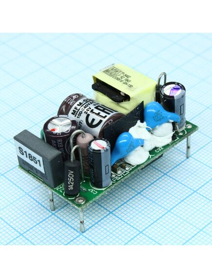 MFM-05-24, ac-dc med, 5.5вт, вход 80...264в ac 47...440 гц, выход 24в/0.23а, изоляция 4000в ac, без корпуса 42х22.3х20.5мм, -40...+85°c