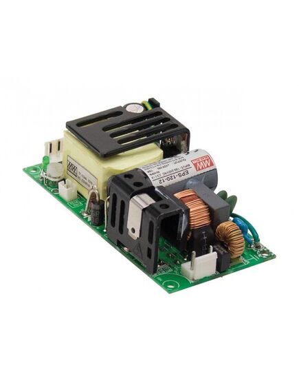 EPS-120-15, ac-dc, 120вт, вход 80…264v ac, 47…63гц /113…370в dc, выход 15в/5.6...8a (без вент./с вент.), рег. вых 14.3…15.8в, изоляция 3000в ac, открытая плата 101.6х50.8х29мм, -30…+70°с