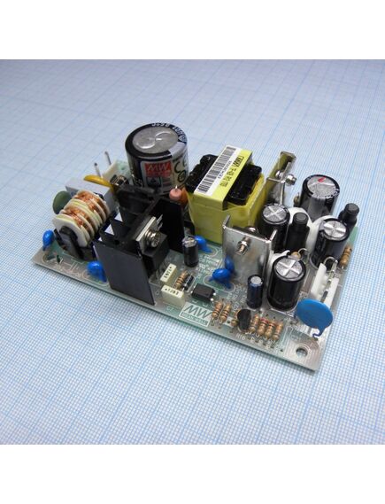 PD-25A, ac-dc, 25вт, вход 85…264v ac, 47…63гц /120…370в dc, выход1: +5в/0.2…2.5a, выход2: +12в/0.1…1.5a, изоляция 3000в ac, открытая плата 107х61х30мм, -10…+60°с