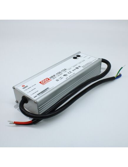 HEP-100-12A, ac-dc, 100.08вт, вход 85…264v ac, 47…63гц /120…370в dc, выход 12в/8.34a (рег.10.8…13.5в), изоляция 3750в ac, в корпусе 220х68х38.8мм, -55…+70°с, корректор коэф. мощности, ip65